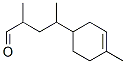 alpha,gamma,4-trimethylcyclohex-3-ene-1-butyraldehyde Struktur