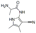 Propanamide, 2-amino-N-(3-cyano-4,5-dimethyl-1H-pyrrol-2-yl)- (9CI) Struktur