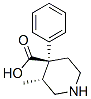 4-Piperidinecarboxylicacid,3-methyl-4-phenyl-,trans-(9CI) Struktur