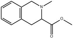 2-Methyl-1,2,3,4-tetrahydro-isoquinoline-3-carboxylic acid methyl ester Struktur