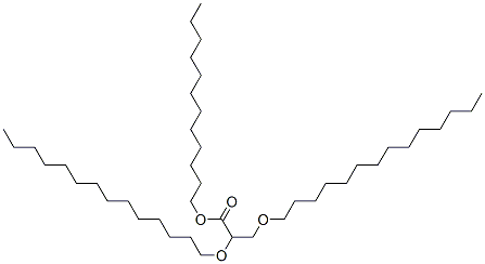 2,3-ditetradecyloxypropionic acid 1-dodecyl ester Struktur