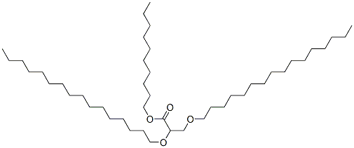 2,3-dihexadecyloxypropionic acid 1-decyl ester Struktur