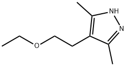 3,5-DIMETHYL-4-ETHOXYETHYL-1H-PYRAZOLE Struktur