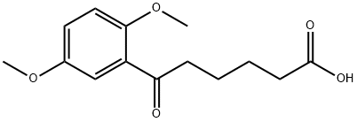 6-(2,5-DIMETHOXYPHENYL)-6-OXOHEXANOIC ACID Struktur