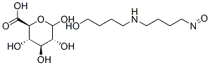 N-nitrosobutyl-N-(4-hydroxybutyl)amine glucuronide Struktur