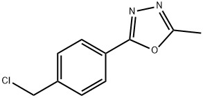 2-(4-Chloromethylphenyl)-5-methyl-1,3,4-oxadiazole Struktur