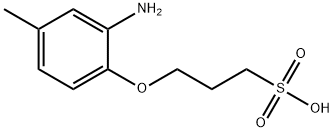 3-(2-amino-4-methylphenoxy)propanesulphonic acid Struktur