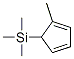 Trimethyl(2-methyl-2,4-cyclopentadien-1-yl)silane Struktur