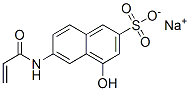 sodium 4-hydroxy-6-[(1-oxoallyl)amino]naphthalene-2-sulphonate Struktur