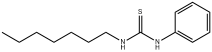 1-庚基-3-苯基-2-硫脲, 79425-04-0, 結構式