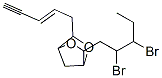 3-(2,3-Dibromopentyl)-6-(2-penten-4-ynyl)-2,5-dioxabicyclo[2.2.1]heptane Struktur