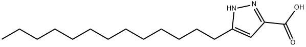 5-tridecylpyrazole-3-carboxylic acid Struktur