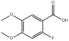 2-Fluoro-4,5-dimethoxybenzoic acid Struktur