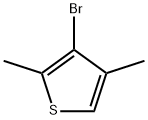 3-broMo-2,4-diMethylthiophene Struktur