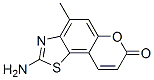 7H-Pyrano[2,3-g]benzothiazol-7-one,  2-amino-4-methyl- Struktur