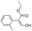 Benzeneacetic acid, alpha-(hydroxymethylene)-2-methyl-, ethyl ester (9CI) Struktur