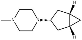 Piperazine, 1-bicyclo[3.1.0]hex-3-yl-4-methyl-, (1-alpha-,3-ba-,5-alpha-)- (9CI) Struktur