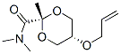 1,3-Dioxane-2-carboxamide,N,N,2-trimethyl-5-(2-propenyloxy)-,cis-(9CI) Struktur