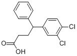 4-(3,4-DICHLOROPHENYL)-4-PHENYLBUTYRIC ACID  Struktur