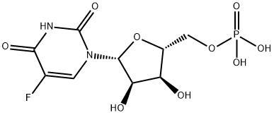 5-fluorouridine 5'-phosphate Struktur