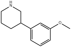 3-(3-METHOXYPHENYL)-PIPERIDINE
 Struktur