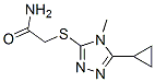 Acetamide, 2-[(5-cyclopropyl-4-methyl-4H-1,2,4-triazol-3-yl)thio]- (9CI) Struktur