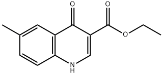 3-Quinolinecarboxylic acid, 1,4-dihydro-6-methyl-4-oxo-, ethyl ester Struktur