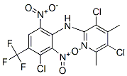 3,5-dichloro-N-[3-chloro-2,6-dinitro-4-(trifluoromethyl)phenyl]-4,6-di methyl-pyridin-2-amine Struktur