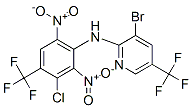 3-bromo-N-[3-chloro-2,6-dinitro-4-(trifluoromethyl)phenyl]-5-(trifluor omethyl)pyridin-2-amine Struktur