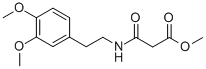 Propanoic  acid,3-[[2-(3,4-dimethoxyphenyl)ethyl]amino]-3-oxo-,methyl  ester Struktur