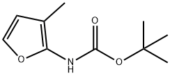 Carbamic acid, (3-methyl-2-furanyl)-, 1,1-dimethylethyl ester (9CI) Struktur