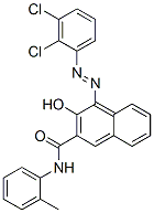 4-[(2,3-dichlorophenyl)azo]-3-hydroxy-N-(2-methylphenyl)naphthalene-2-carboxamide Struktur