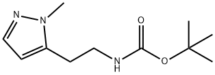 Carbamic acid, [2-(1-methyl-1H-pyrazol-5-yl)ethyl]-, 1,1-dimethylethyl ester (9CI) Struktur