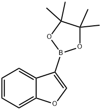 3-(4,4,5,5-tetramethyl-1,3,2-dioxaborolan-2-yl)benzo[b]furan Struktur