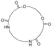 1,5-Dioxa-10,15-diazacyclononadecane-6,9,16,19-tetrone Struktur