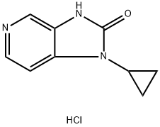 1-cyclopropyl-1H-iMidazo[4,5-c]pyridin-2(3H)-one hydrochloride Struktur