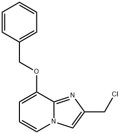 8-BENZYLOXY-2-CHLOROMETHYL-IMIDAZO[1,2-A]PYRIDINE Struktur