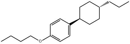 trans-1-butoxy-4-(4-propylcyclohexyl)benzene Struktur