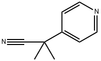 2-METHYL-2-(4-PYRIDYL)PROPIONITRILE Struktur