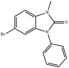 2H-Benzimidazol-2-one, 1,3-dihydro-5-bromo-1-methyl-3-phenyl- Struktur