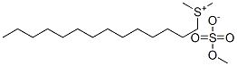 dimethyltetradecylsulphonium methyl sulphate Struktur