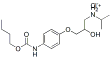 [3-[4-(butoxycarbonylamino)phenoxy]-2-hydroxy-propyl]-propan-2-yl-azan ium chloride Struktur