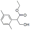 Benzeneacetic acid, alpha-(hydroxymethyl)-2,5-dimethyl-, ethyl ester (9CI) Struktur