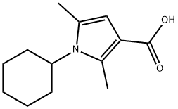 1H-Pyrrole-3-carboxylicacid,1-cyclohexyl-2,5-dimethyl-(9CI) Struktur