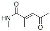 2-Pentenamide, N,2-dimethyl-4-oxo- (9CI) Struktur