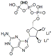 Guanosine 5'-(tetrahydrogen triphosphate), dilithium salt Struktur