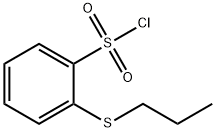 o-(propylthio)benzenesulphonyl chloride  Struktur