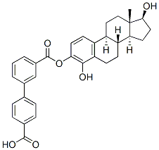 4-hydroxyestradiol-3,4-dibenzoate Struktur