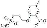 sodium 3-(4-methyl-2-nitrophenoxy)propanesulphonate Struktur