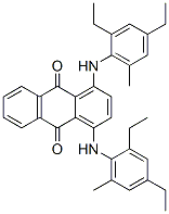 1,4-bis[(2,4-diethyl-6-methylphenyl)amino]anthraquinone Struktur